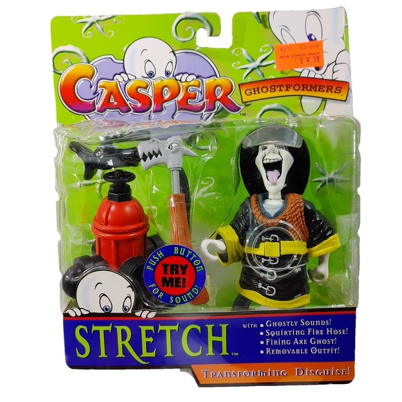 Trendmasters Other - Casper Ghostformers Fireman Stretch Action Figure 1990 Toy Transforming Disguise